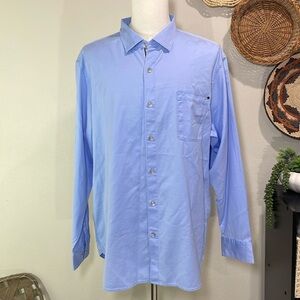 NWT’s Tommy Bahama LT Sky Blue Tahitian Twilly Longe Sleeve Button Up Shirt XXL